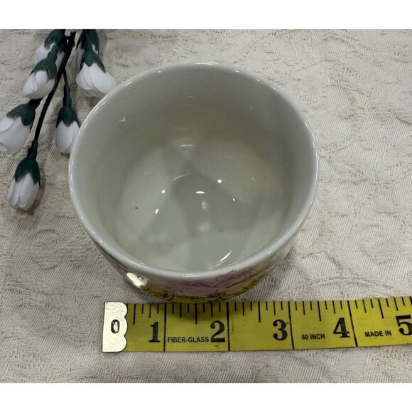 Vintage Japanese Tea Set With Scenic Hand-Painted Village & Cherry Blossoms - Picture 9 of 10